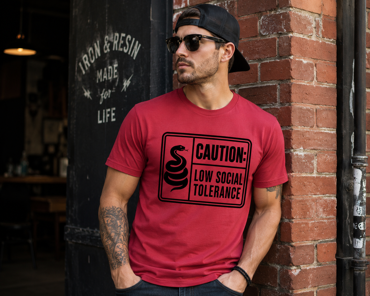 Low Social Tolerance Snake Shirt | Funny Introvert Reptile Tee