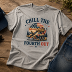 Chill The Fourth Out Bearded Dragon Shirt | Funny 4th of July Patriotic Tee