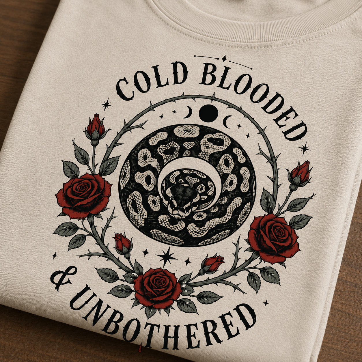 Cold Blooded and Unbothered - Snake Graphic Tee