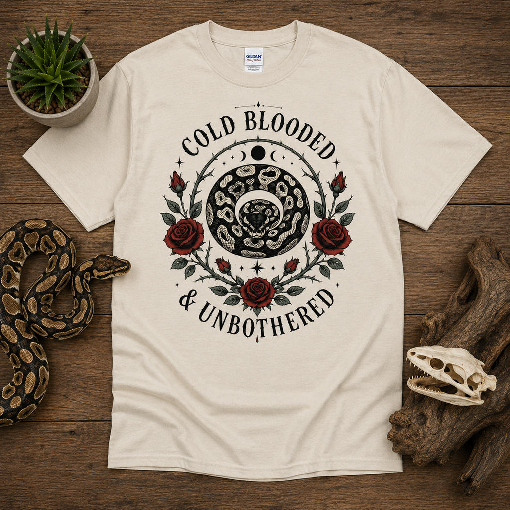 Cold Blooded and Unbothered - Snake Graphic Tee