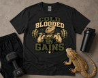 Cold Blooded Gains - Bearded Dragon Gym Tee
