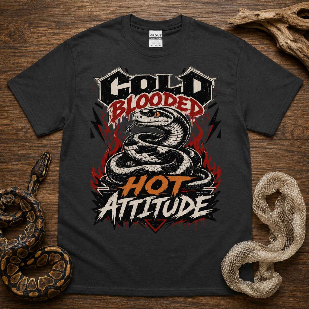 Cold Blooded Hot Attitude Snake T-Shirt