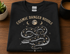 Cosmic Danger Noodle Snake T-Shirt | Celestial Snake & Stars Tee