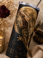 20oz Tumbler — Gothic Moon & Bearded Dragon Stainless Steel Travel Cup