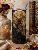 20oz Tumbler — Gothic Moon & Bearded Dragon Stainless Steel Travel Cup