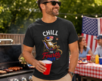 Chill The Fourth Out Crested Gecko 4th of July T-Shirt