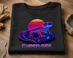 Cyber-Gek Leopard Gecko Shirt | Retro Cyberpunk Reptile Tee 🦎⚡
