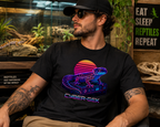 Cyber-Gek Leopard Gecko Shirt | Retro Cyberpunk Reptile Tee 🦎⚡