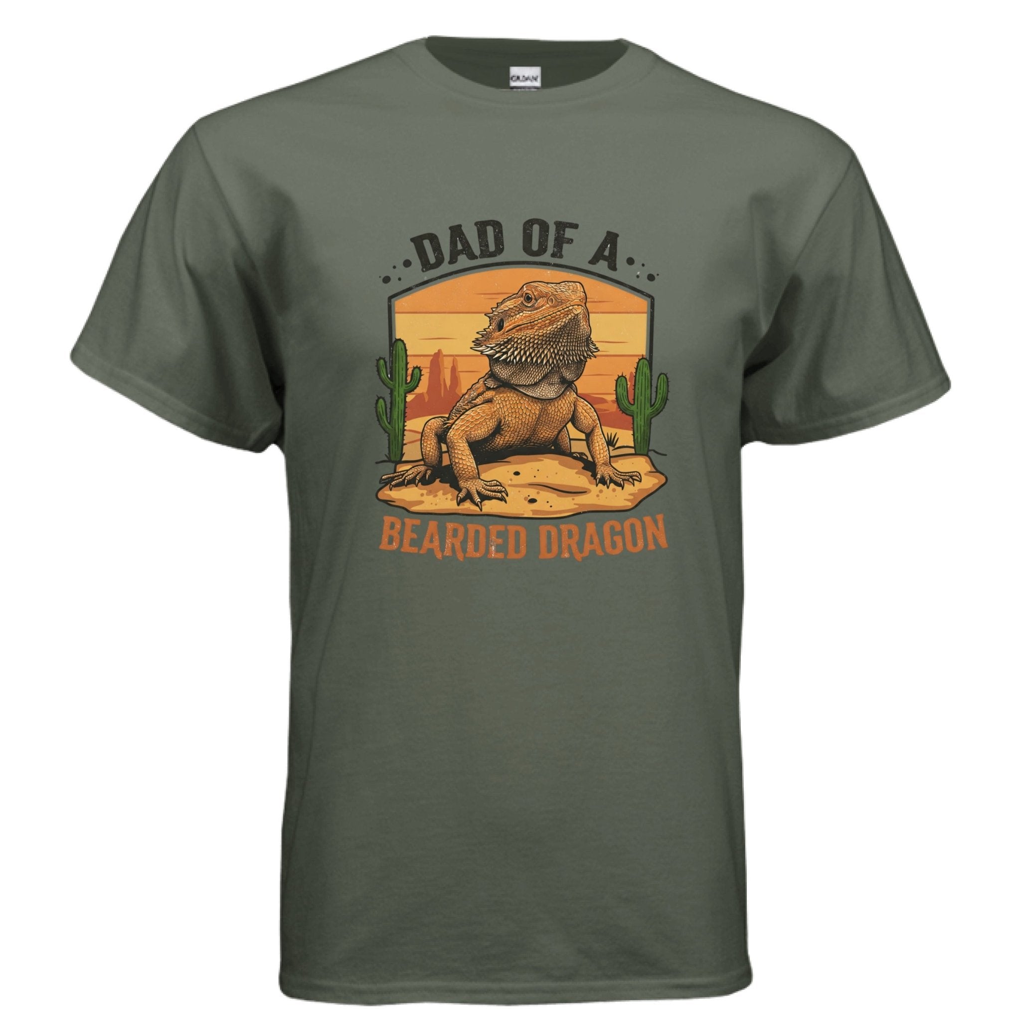 Dragon Dad Tee - Fun T-shirt for Fathers of Bearded Dragons - Red River Exotics