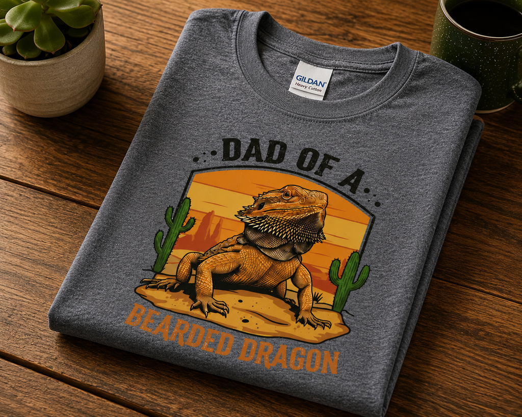 Dad of a Bearded Dragon Shirt | Funny Bearded Dragon Dad Tee