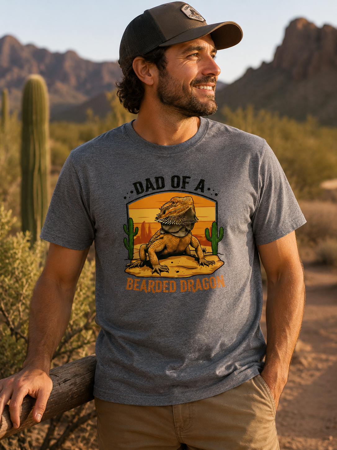 Dad of a Bearded Dragon Shirt | Funny Bearded Dragon Dad Tee