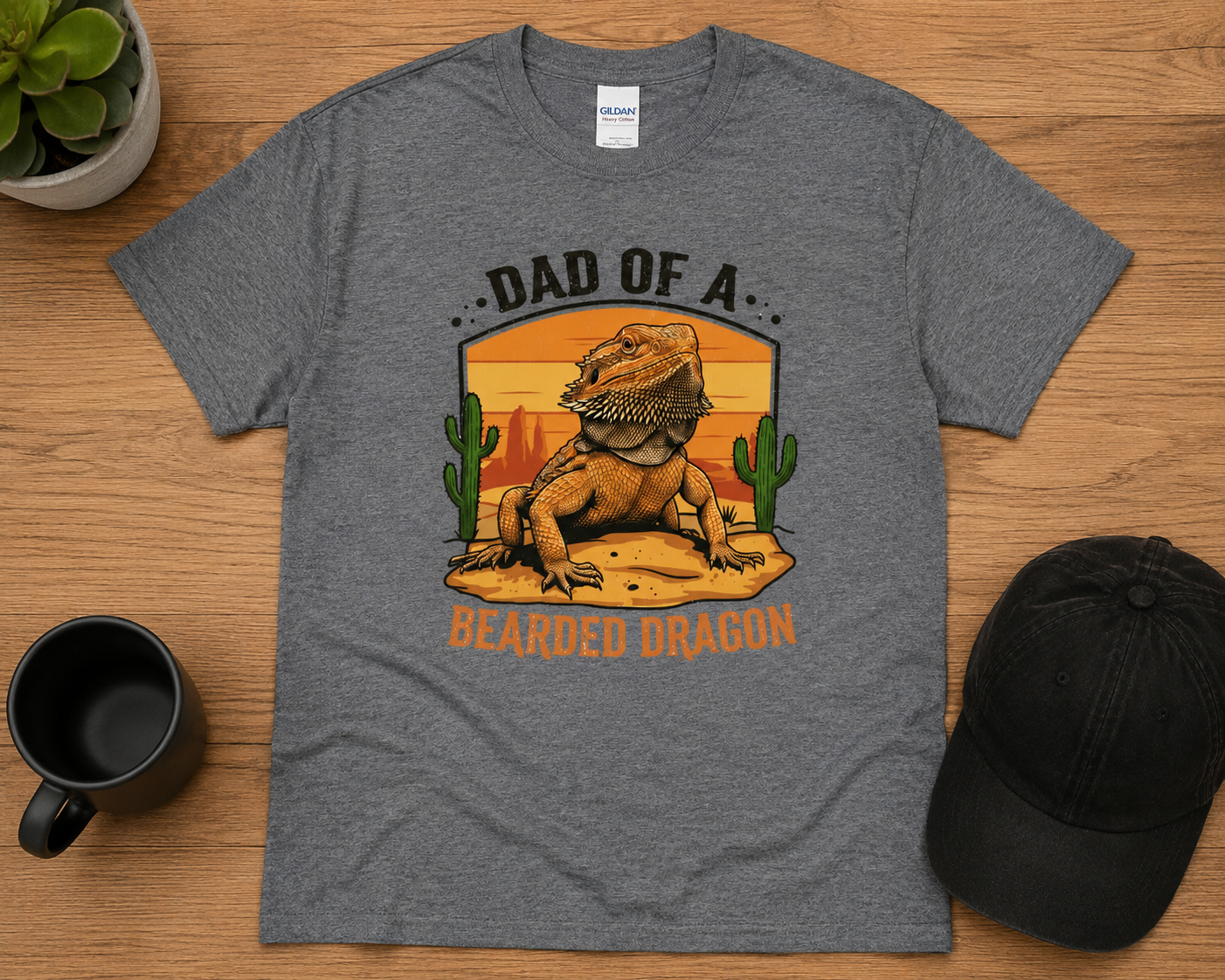 Dad of a Bearded Dragon Shirt | Funny Bearded Dragon Dad Tee