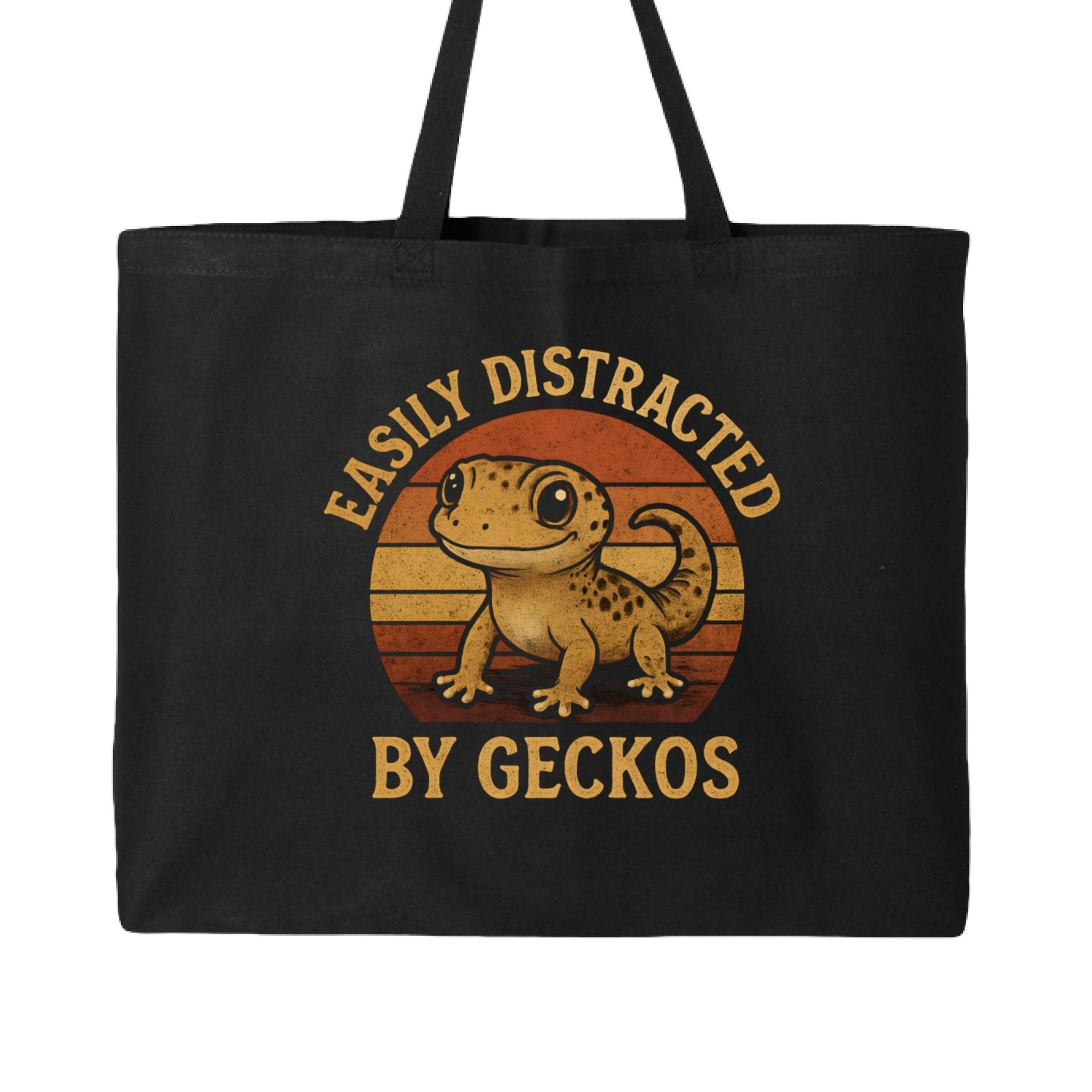 Cute Canvas Bag: Distracted By Geckos - Fun and Functional Tote! - Red River Exotics