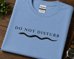 Do Not Disturb Snake T-Shirt | Minimalist Introvert Reptile Graphic Tee