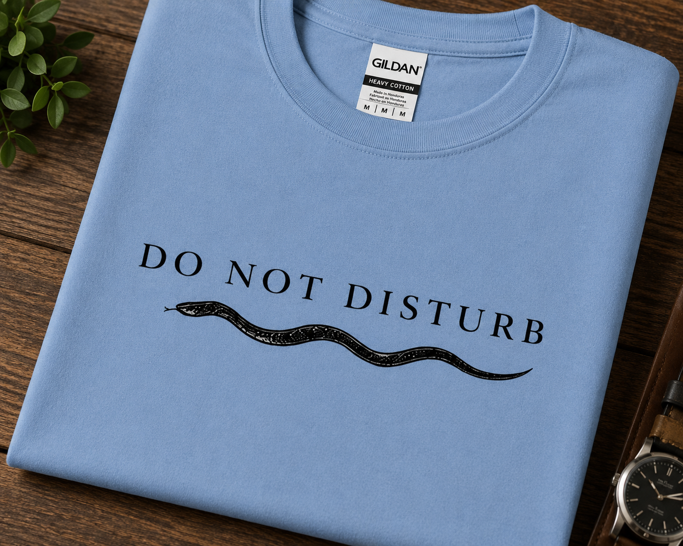 Do Not Disturb Snake T-Shirt | Minimalist Introvert Reptile Graphic Tee