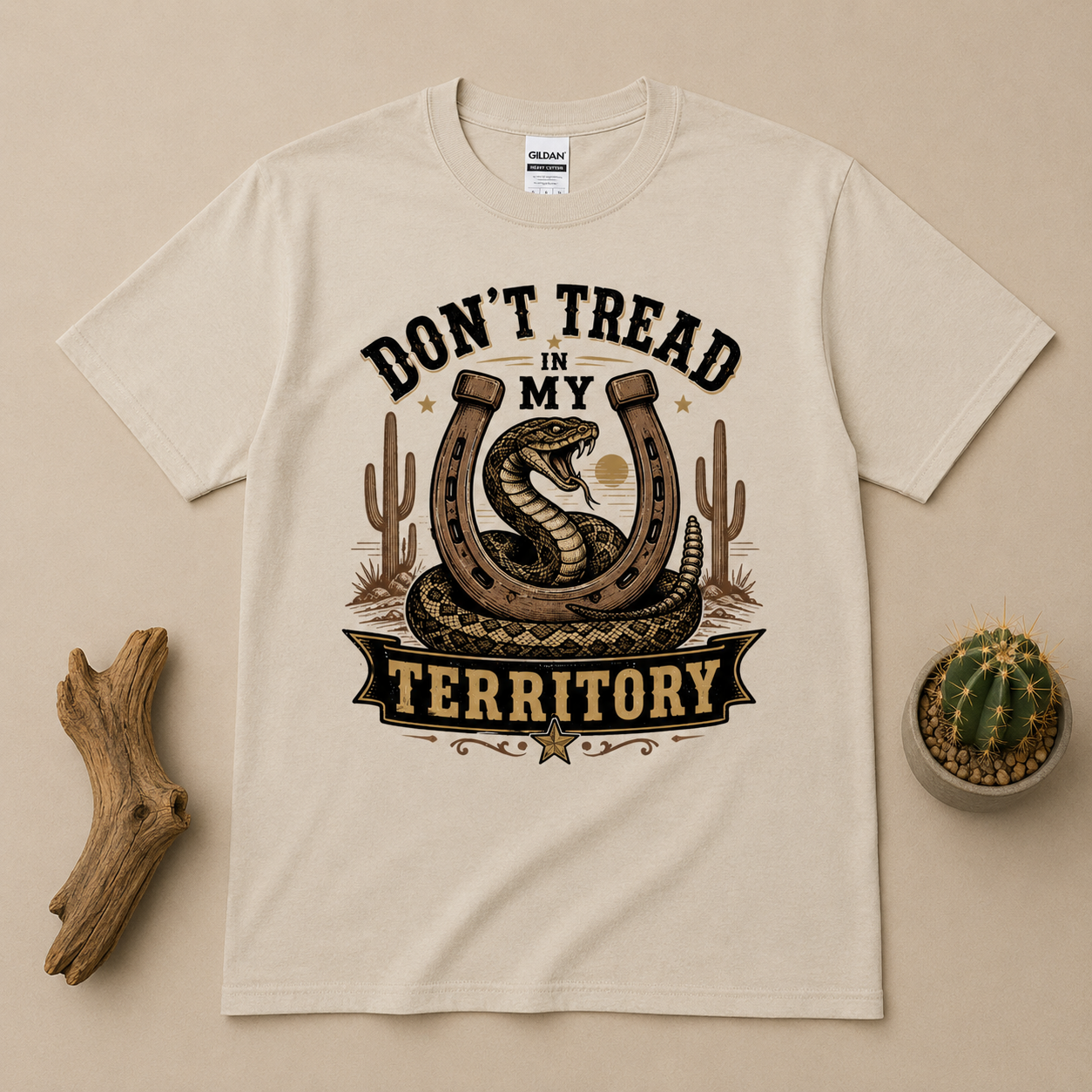 Dont Tread In my Territory - Rattlesnake Tee