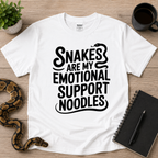 Snakes Are My Emotional Support Noodles Shirt | Funny Snake Lover Tee