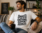 Snakes Are My Emotional Support Noodles Shirt | Funny Snake Lover Tee