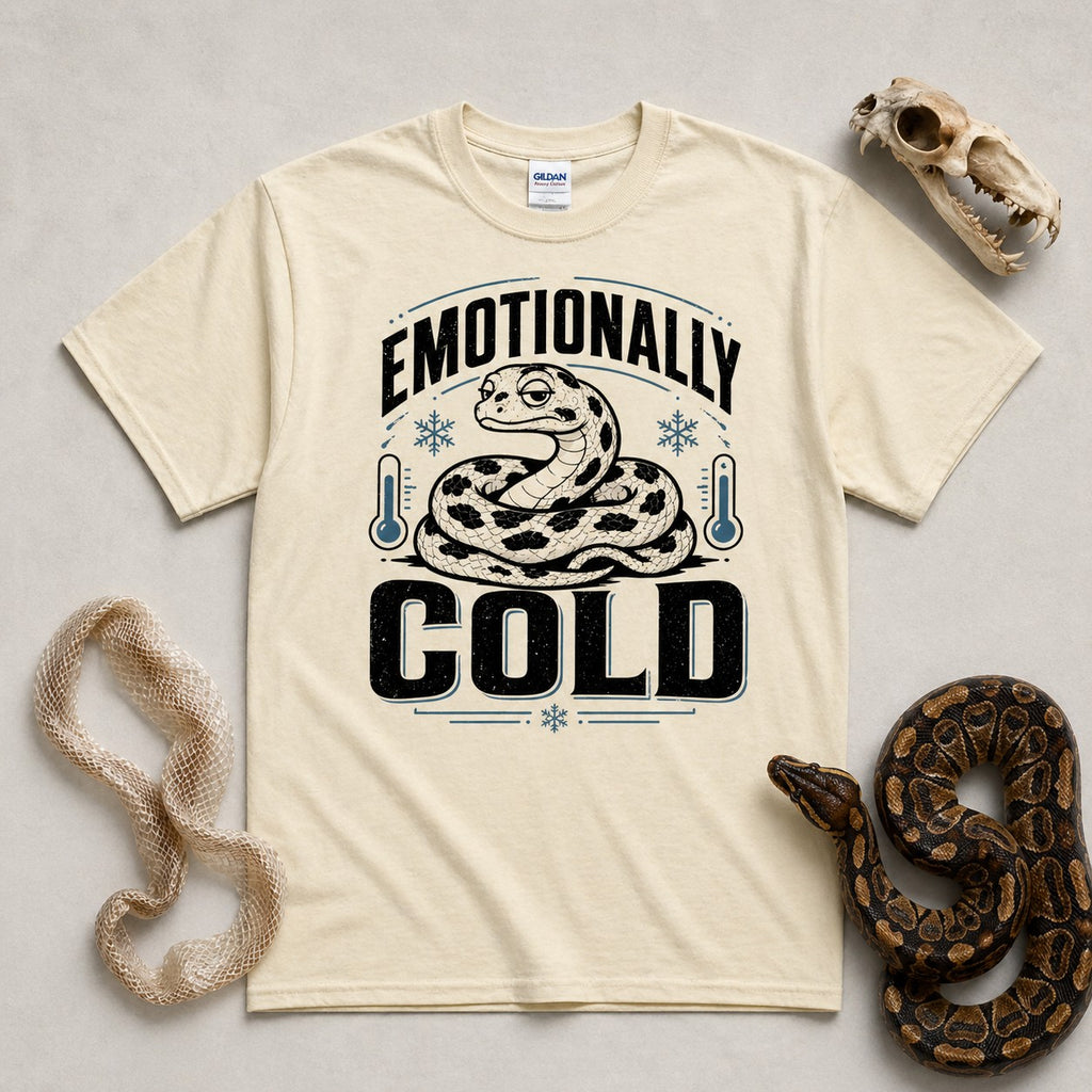 Emotionally Cold Snake T-Shirt – Funny Introvert Reptile Tee