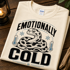 Emotionally Cold Snake T-Shirt – Funny Introvert Reptile Tee