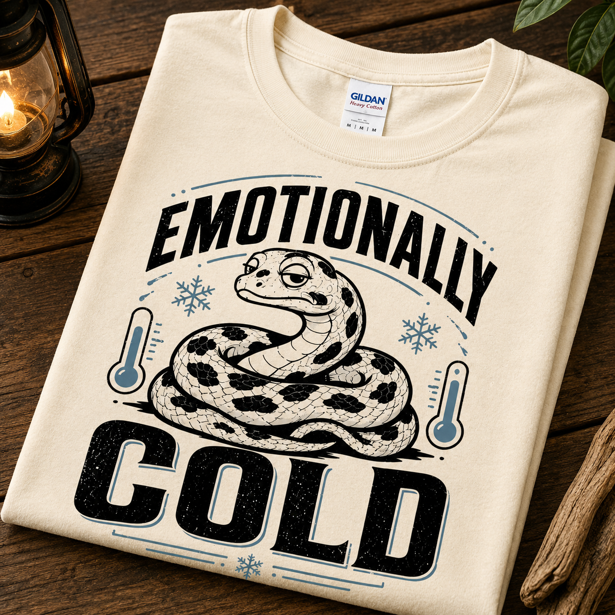 Emotionally Cold Snake T-Shirt – Funny Introvert Reptile Tee