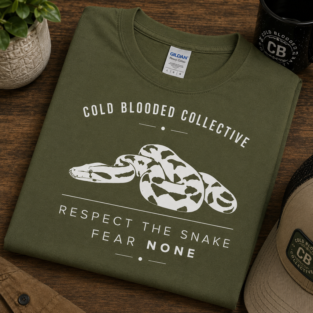 Respect the Snake Fear None T-Shirt | Cold Blooded Collective