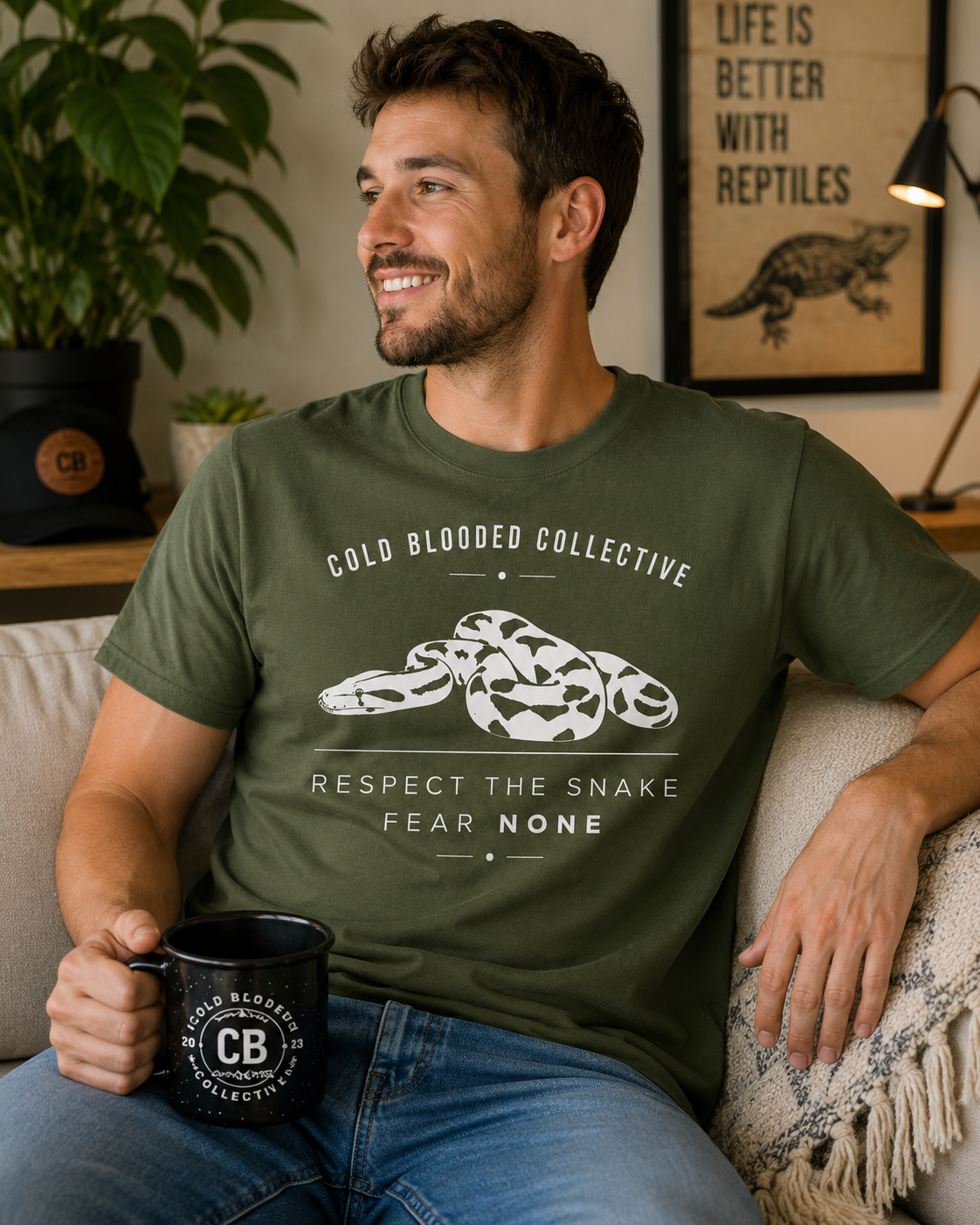 Respect the Snake Fear None T-Shirt | Cold Blooded Collective