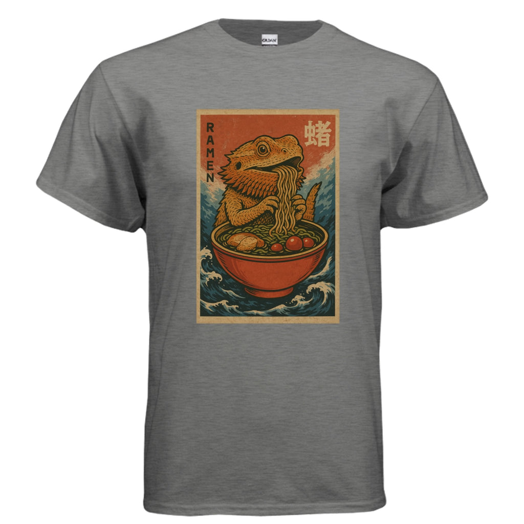 Fun Ramen Dragon Graphic Tee Shirt - Red River Exotics LLC