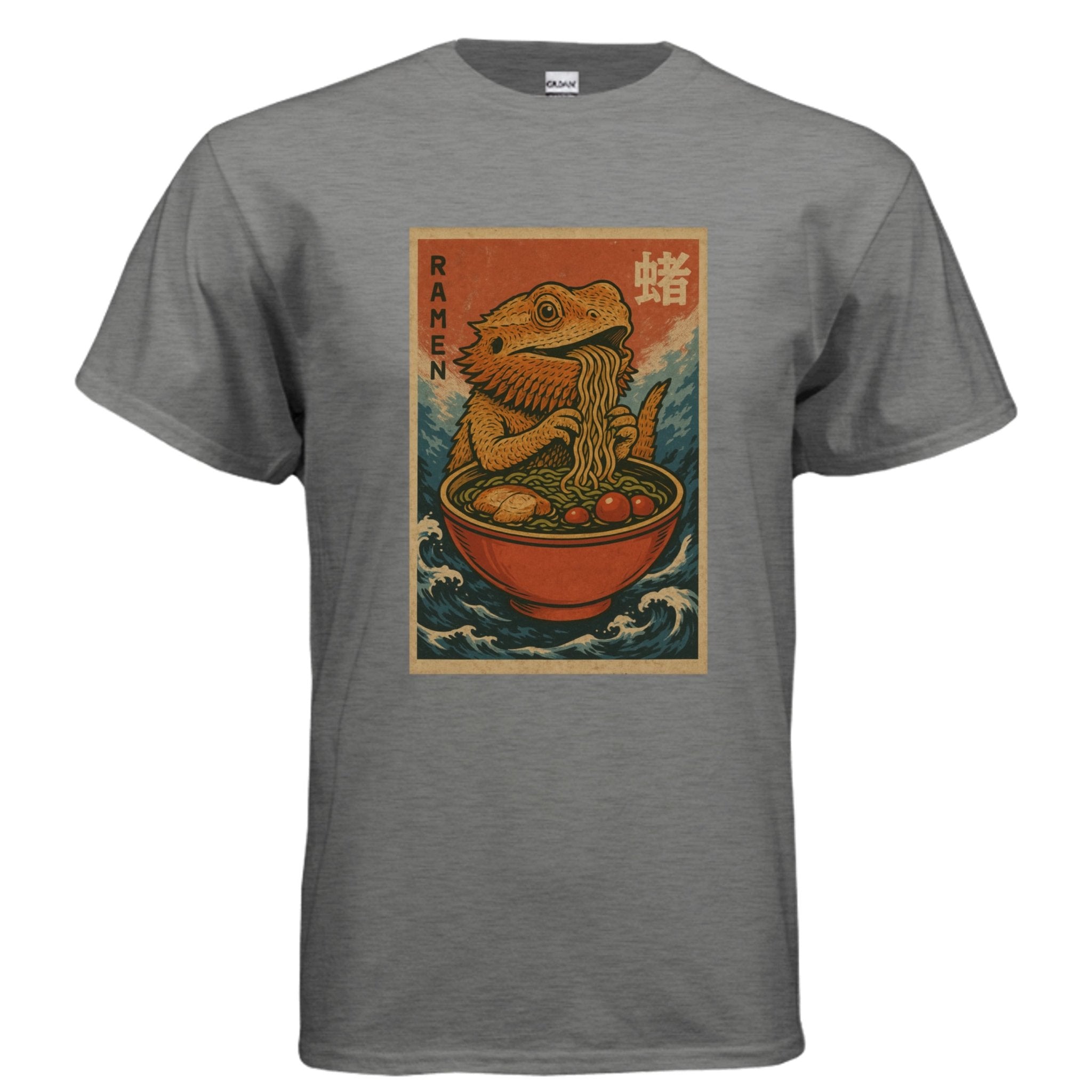 Fun Ramen Dragon Graphic Tee Shirt - Red River Exotics LLC