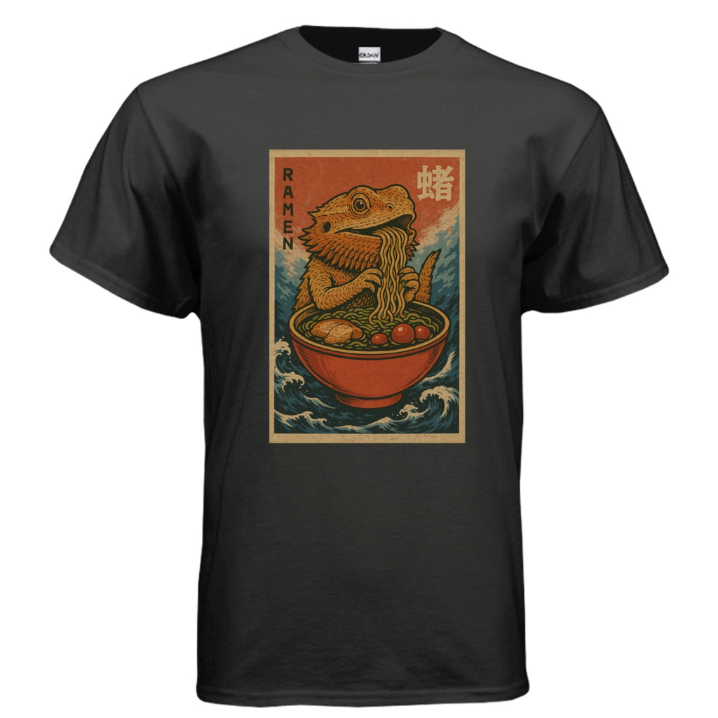 Fun Ramen Dragon Graphic Tee Shirt - Red River Exotics LLC