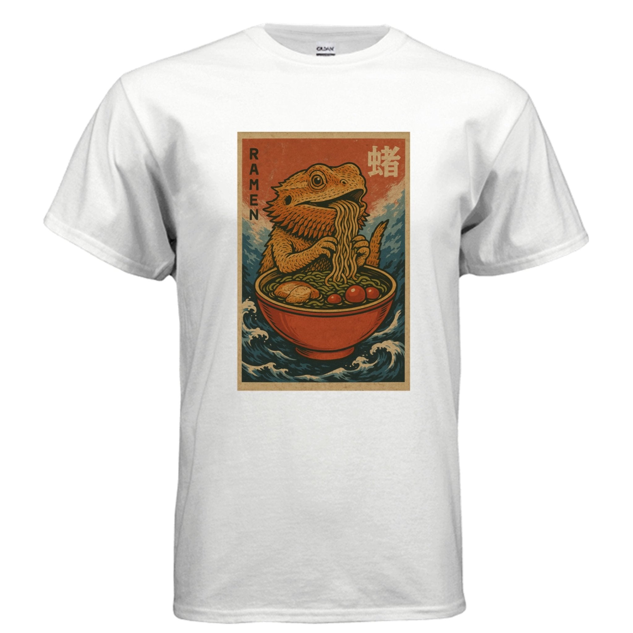 Fun Ramen Dragon Graphic Tee Shirt - Red River Exotics LLC