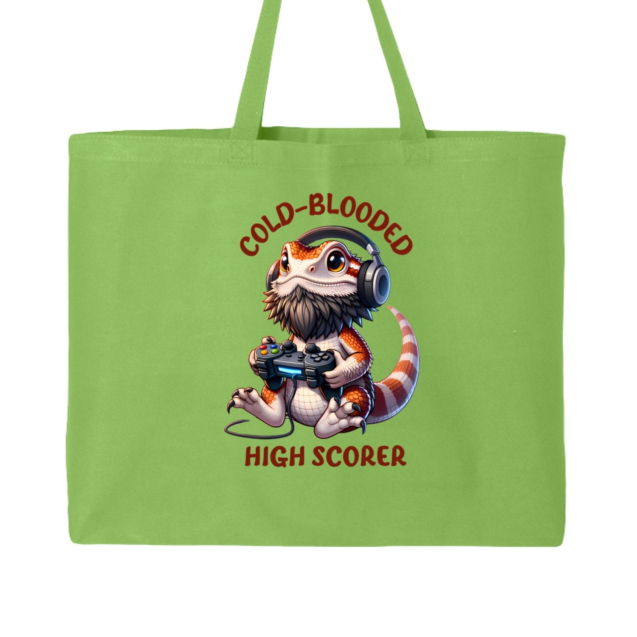 Funny High Scoring Bearded Dragan Canvas Tote Bag - Red River Exotics