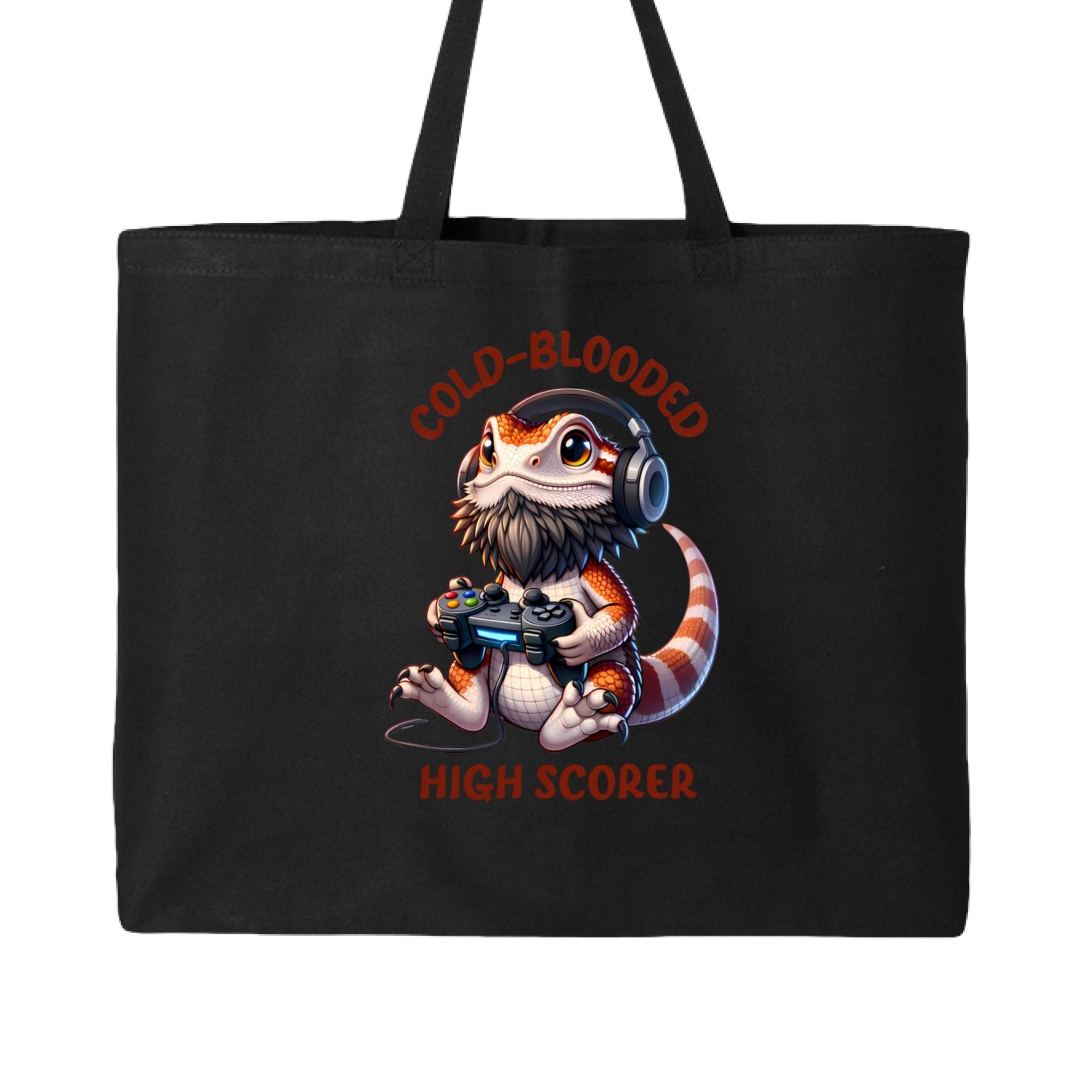 Funny High Scoring Bearded Dragan Canvas Tote Bag - Red River Exotics