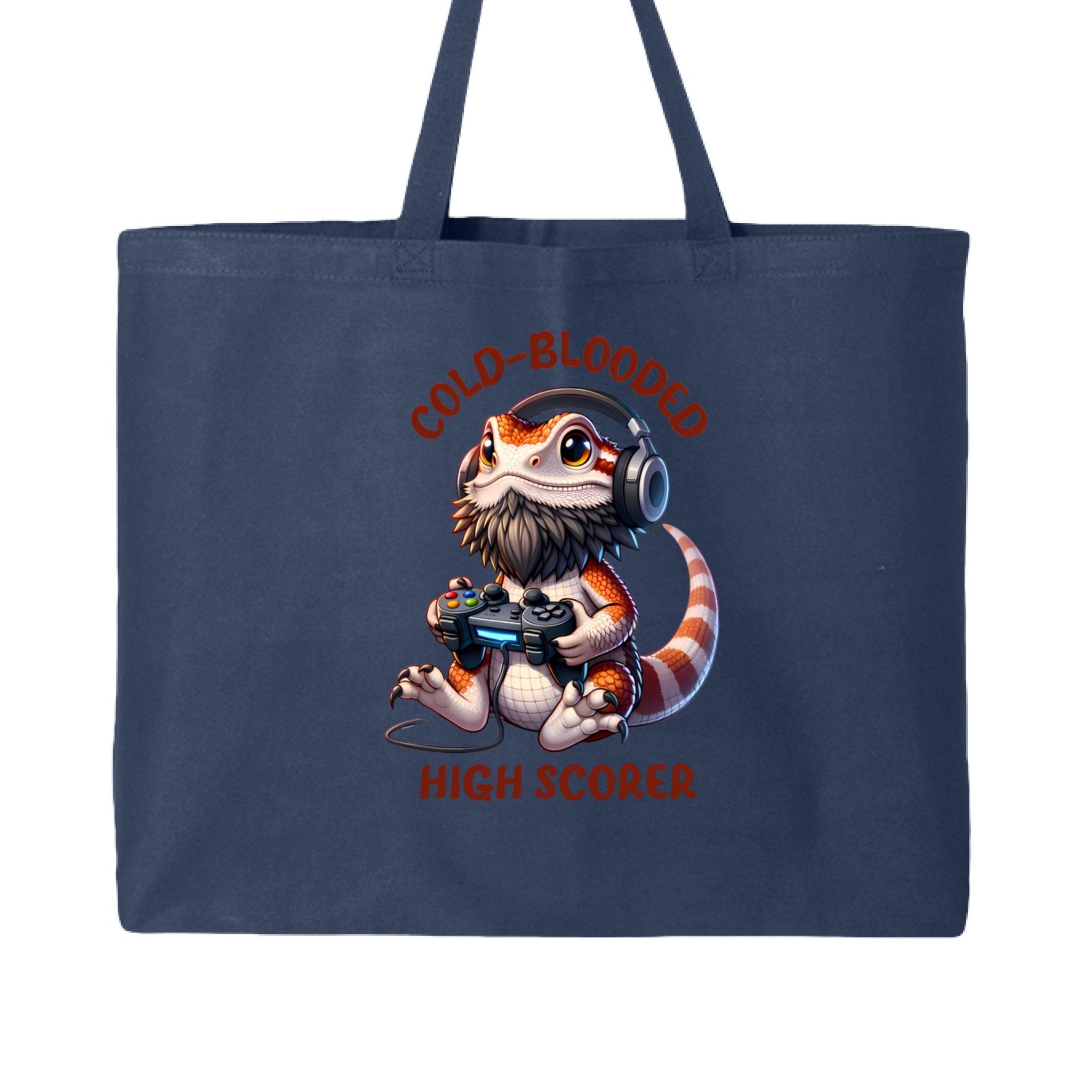 Funny High Scoring Bearded Dragan Canvas Tote Bag - Red River Exotics