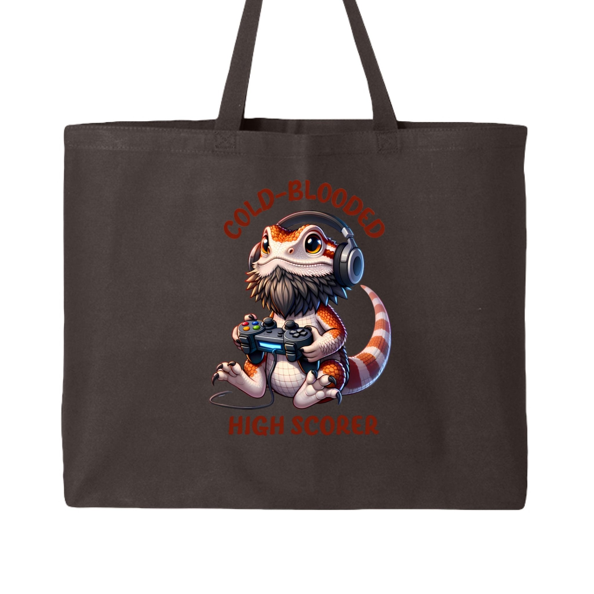 Funny High Scoring Bearded Dragan Canvas Tote Bag - Red River Exotics