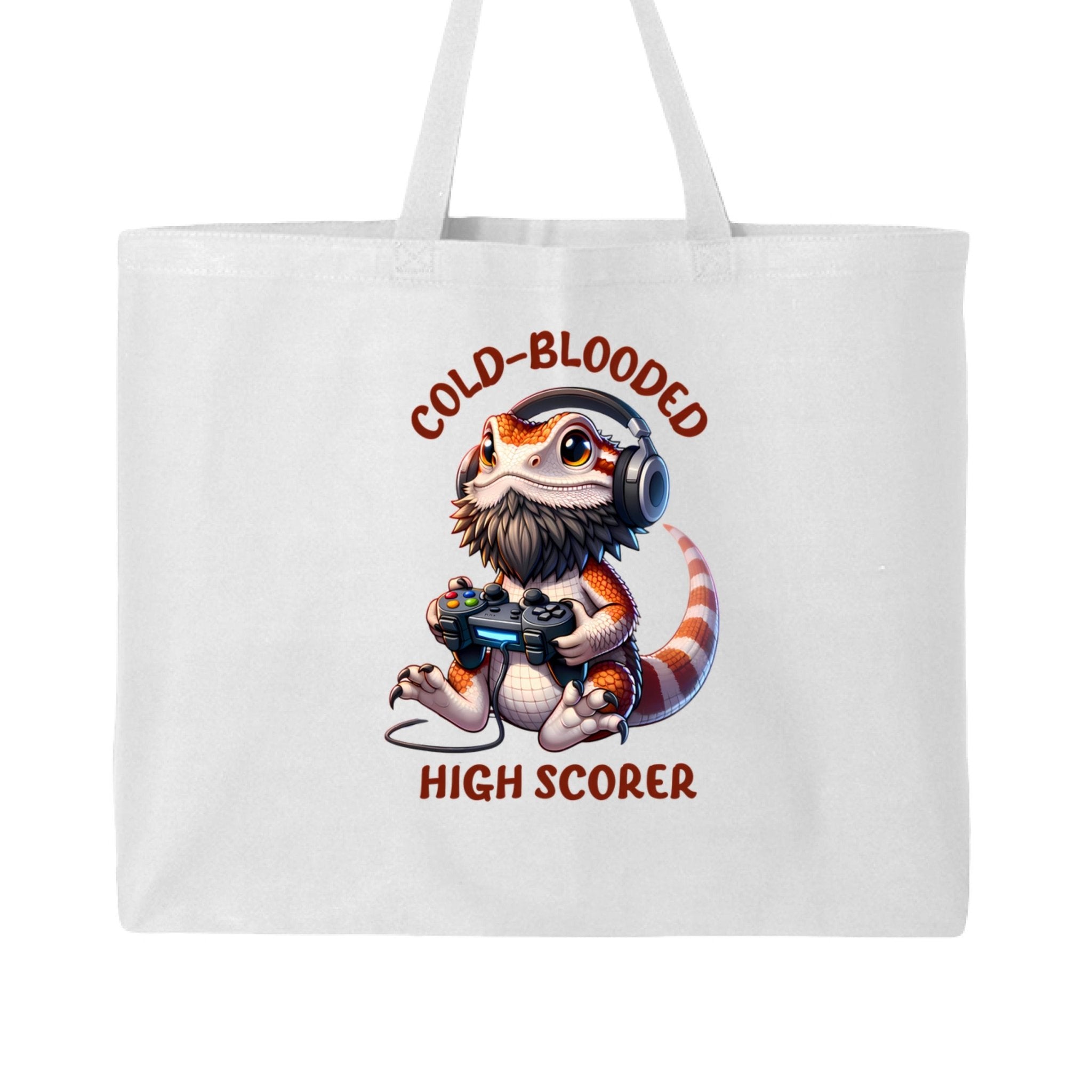 Funny High Scoring Bearded Dragan Canvas Tote Bag - Red River Exotics
