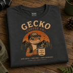 Gecko Coffee Co. Vintage Leopard Gecko Coffee Lover T-Shirt