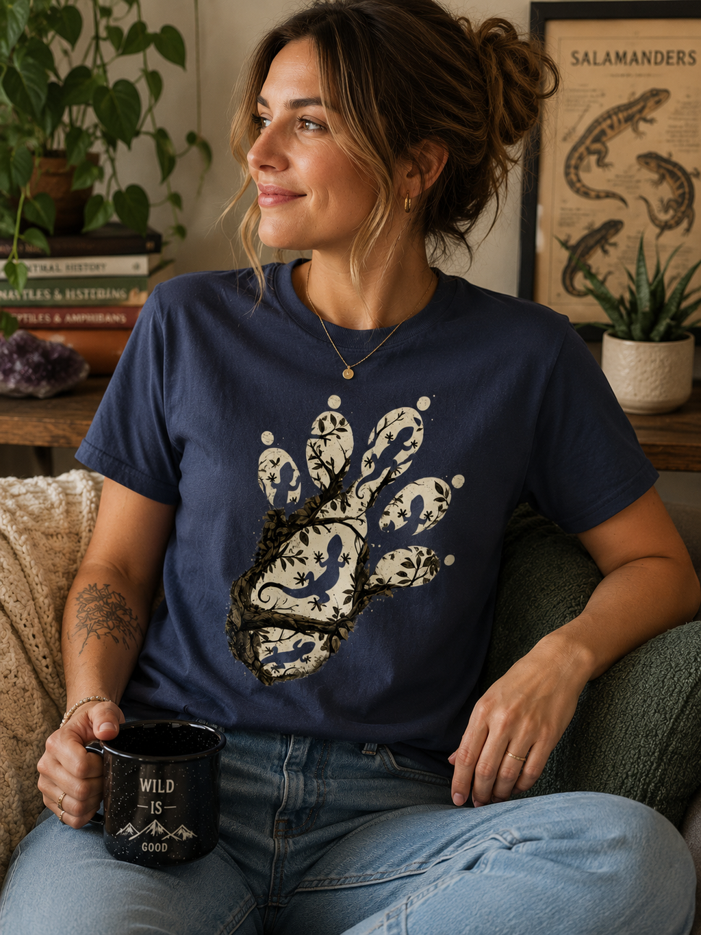 Gecko Foot Artistic T-Shirt | Unique Gecko Lover Nature Tee
