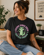 Gecko Vibes Crew Reptile Friend T-Shirt | Cute Gecko Lover Tee | Exotic Pet Shirt