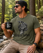 Grip of Nature Snake Skull T-Shirt | Dark Gothic Reptile Graphic Tee