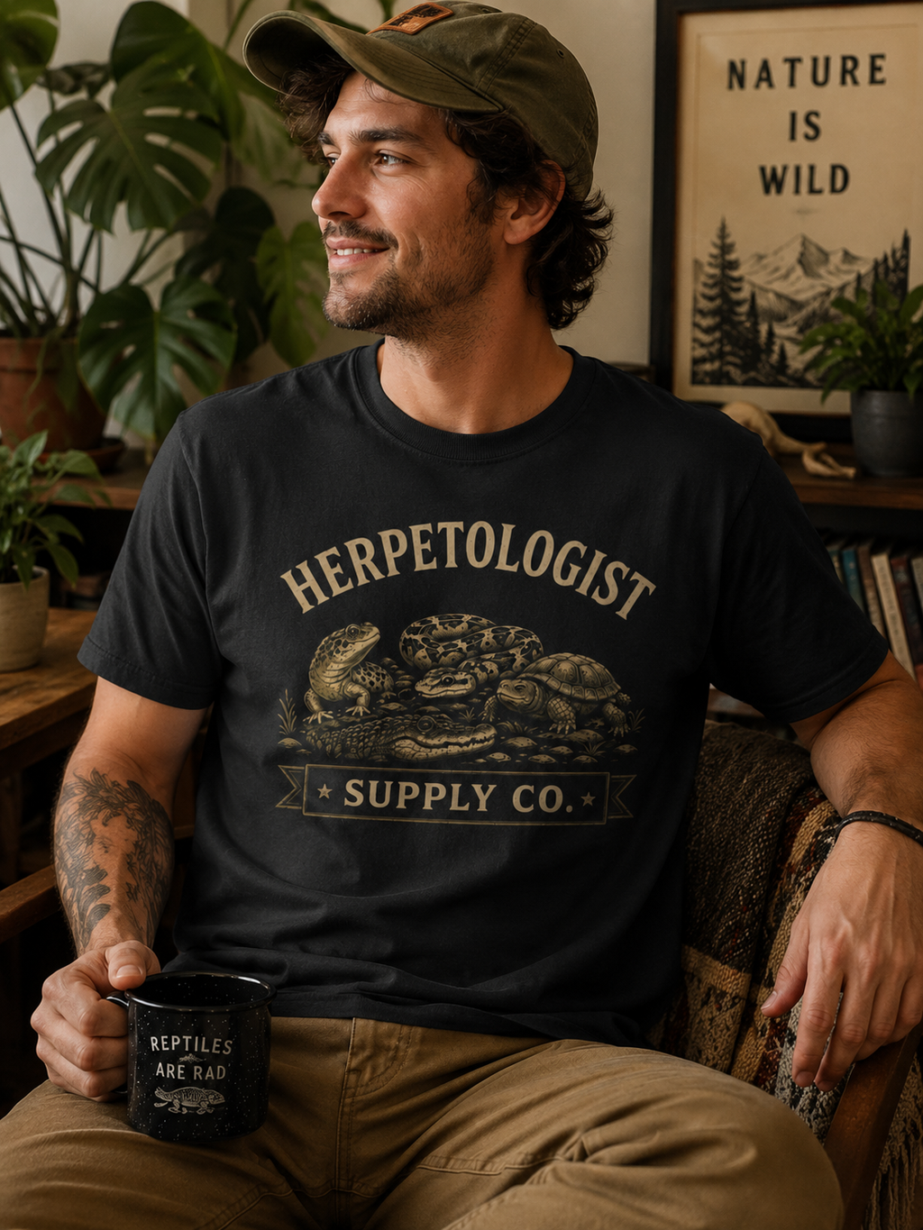 Herpetologist Supply Co. T-Shirt | Reptile & Amphibian Lover Tee