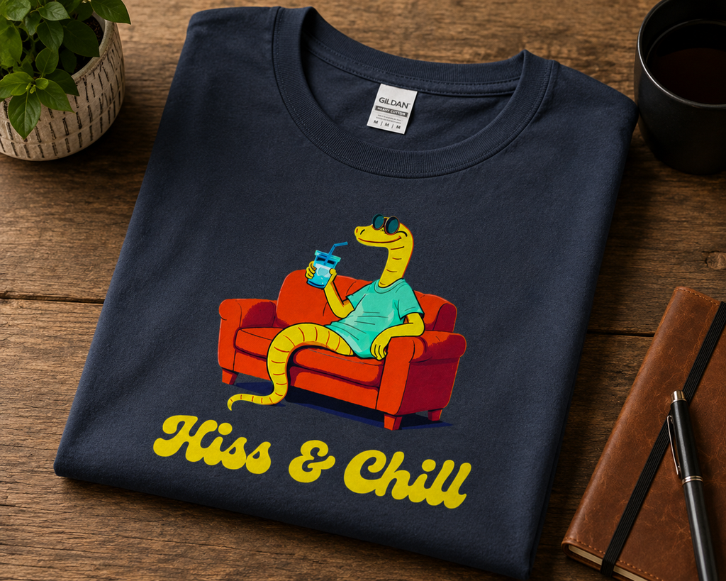 Hiss & Chill Snake Shirt | Funny Reptile Lover Graphic Tee