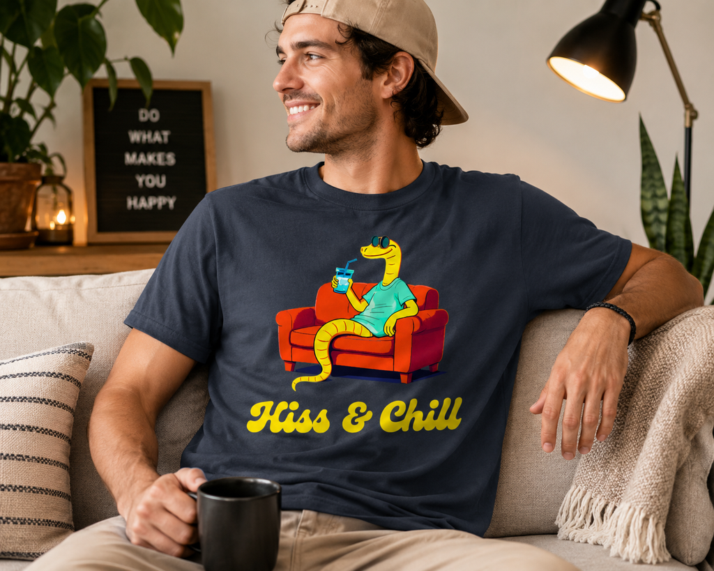 Hiss & Chill Snake Shirt | Funny Reptile Lover Graphic Tee