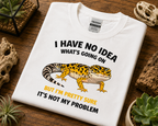 I Have No Idea What’s Going On Leopard Gecko Shirt | Funny Reptile Tee 🦎😂
