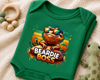 Cute Infant Beardie Boss Onesie