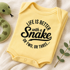 Infant "Life is Better with Snake" Onesie - Fun & Cute Design