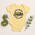 Infant "Life is Better with Snake" Onesie - Fun & Cute Design