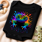 Bright & Fun Infant Rainbow Leopard Gecko Onesie