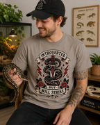 Introverted but Will Strike - Snake and Dagger Tee