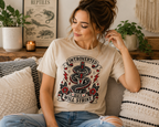 Introverted But Will Strike T-Shirt — Retro Snake Dagger Graphic Tee
